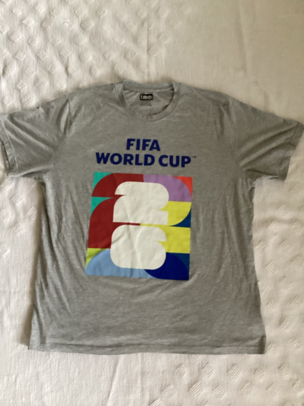 FIFA Official World Cup 2026 Tee shirt 2026 Gray XX LARGE Soccer